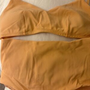 Lululemon Athletica Peach Bikini Top and high waisted bottom